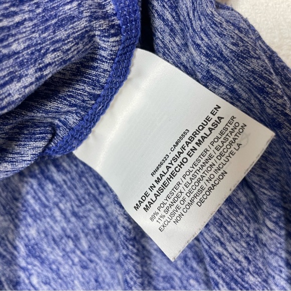 Nike Women's Heathered Blue Long Sleeve 1/4 Zip Size Large - Picture 5 of 7